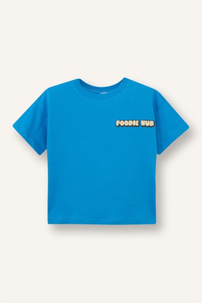 Oversize Fit Puff Print Short Sleeve T-Shirt
