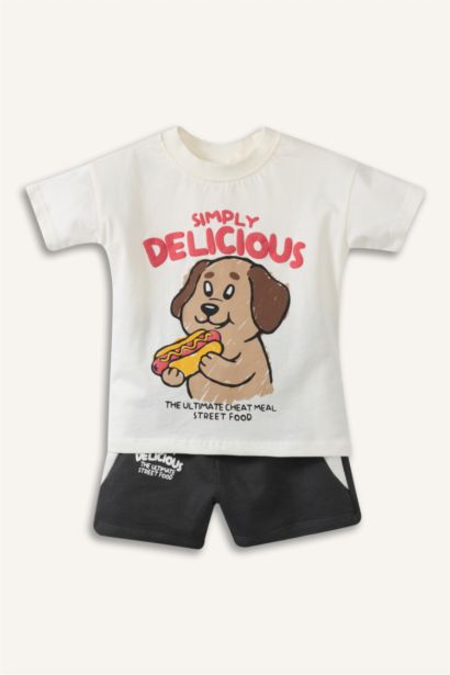 Baskılı 2'Li Takım Erkek Bebek