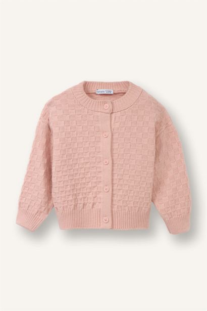 كارديجان بناتي قصة عادية بياقة مستديرة