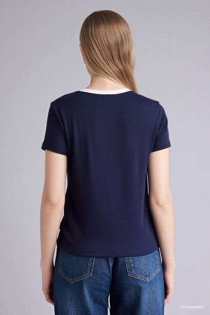 Regular Fit Ribana Short Sleeve T-Shirt