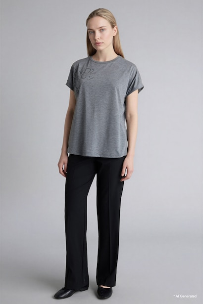 Crew Neck Short Sleeve T-Shirt