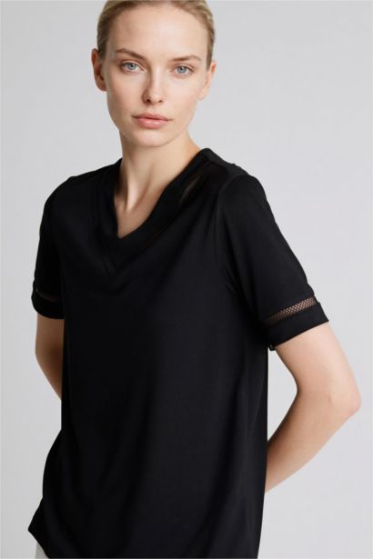 Regular Fit V-Neck Cotton T-Shirt