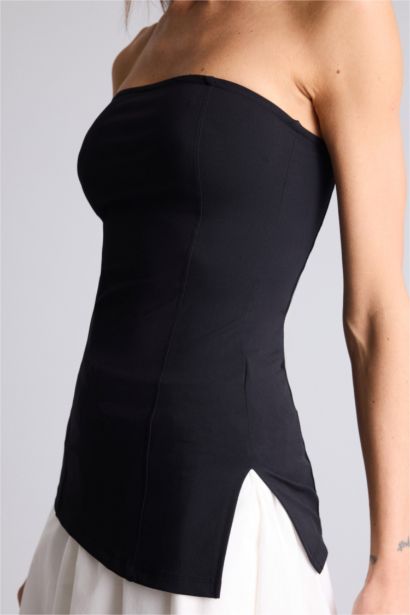Slim Fit Strapless Tank Top