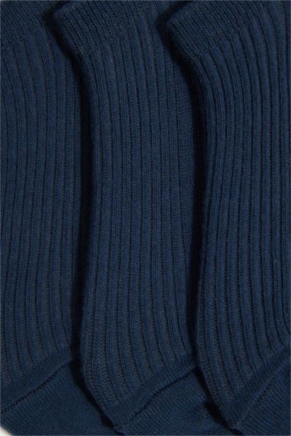 Kadın 3'lü Pamuklu Sneaker Çorap