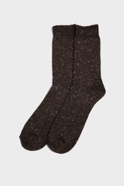 Erkek 2'li Yün Kışlık Çorap