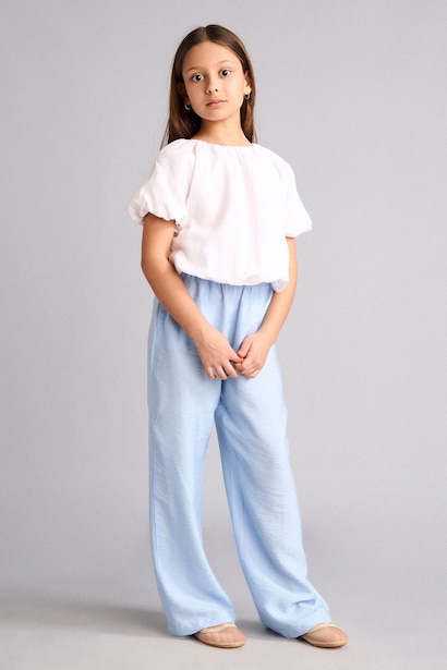 Crinkle Viscose Trousers