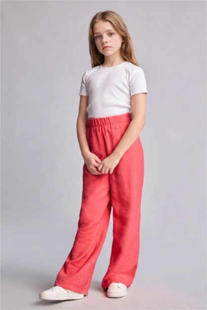 Crinkle Viscose Trousers