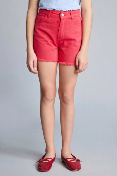 Gabardin Şort Kız Çocuk