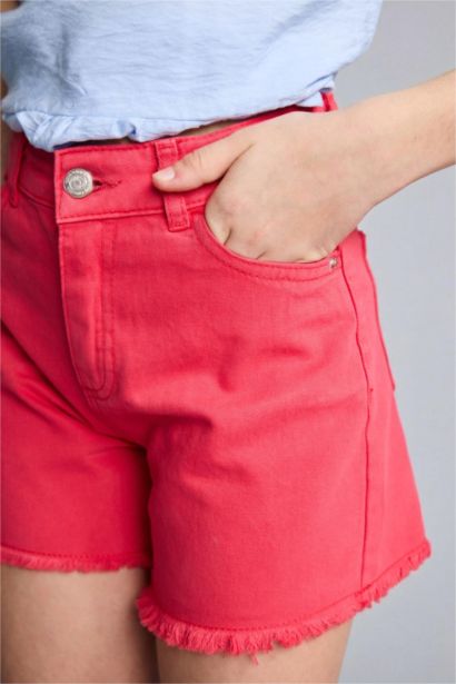 Gabardin Şort Kız Çocuk