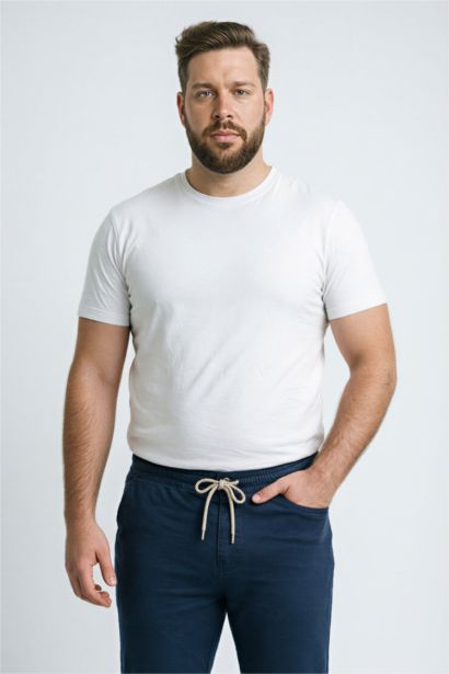 تيشيرت مقاس كبير قماش ستريج