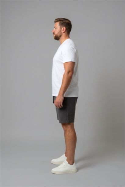 T-shirt grande taille en tissu stretch