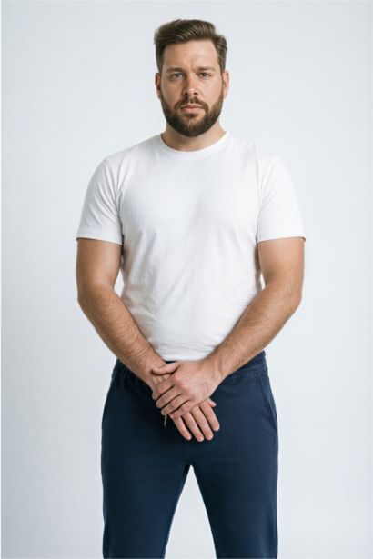 تيشيرت مقاس كبير قماش ستريج