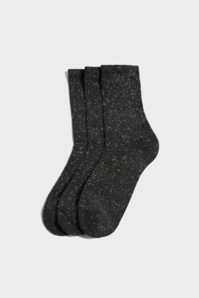 Erkek 3'lü Pamuklu Havlu Çorap