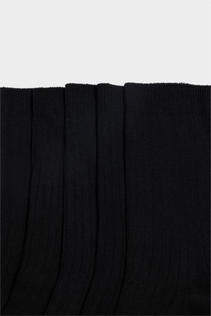 Kadın 5'li Pamuklu Uzun Çorap