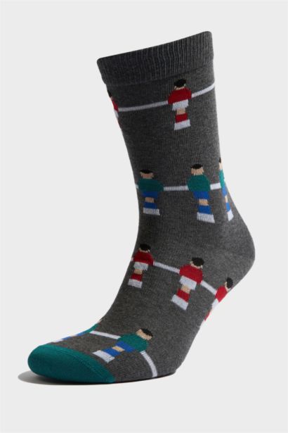 Dikişsiz 4'lü Pamuklu Uzun Çorap Erkek Çocuk