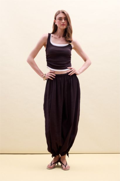 Slim Fit U Yaka Ribana Atlet