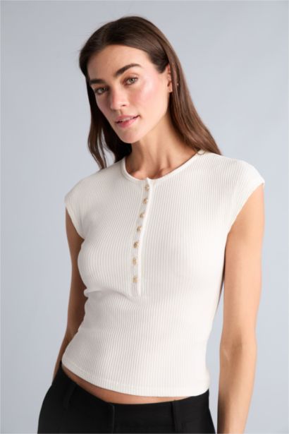 Slim Fit Kaşkorse Tişört