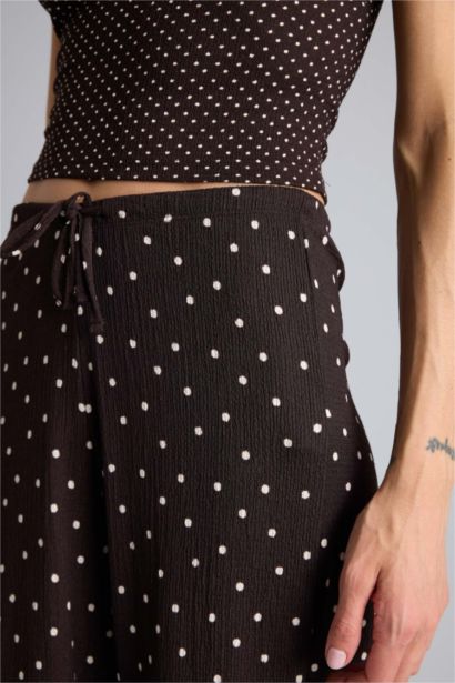 Wide Leg Polka Dot Trousers