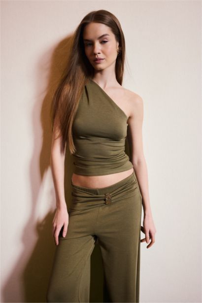 Slım Fıt Tek Omuzlu Atlet