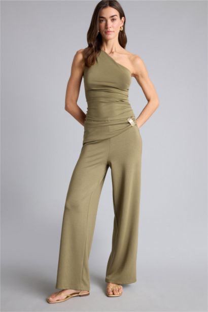 Slim Fit One Shoulder Tank Top