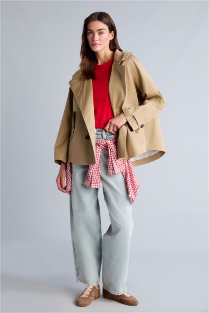 Boxy Fit Trençkot