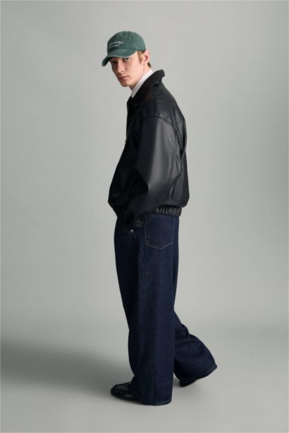 بنطلون وايد ليج برجل واسع