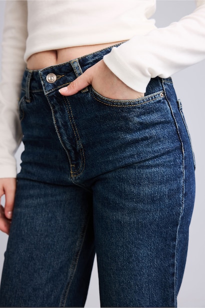 Comfort Straight 5 Cepli Yıkamalı Jean Pantolon