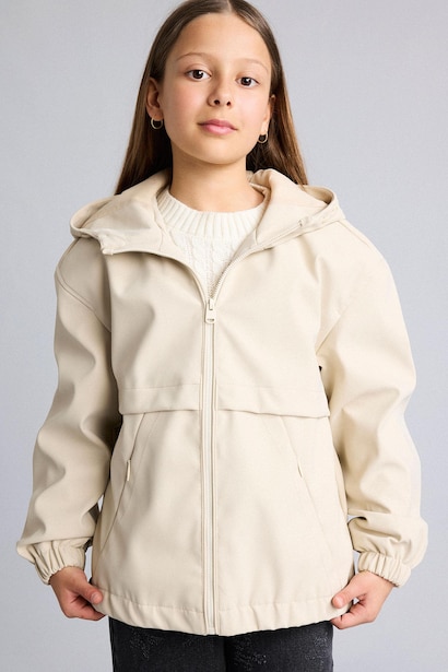 Girl Hooded Raincoat