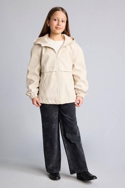 Girl Hooded Raincoat