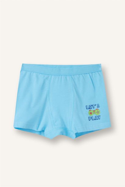 Kaykay Baskılı Penye 3'lü Boxer Erkek Çocuk
