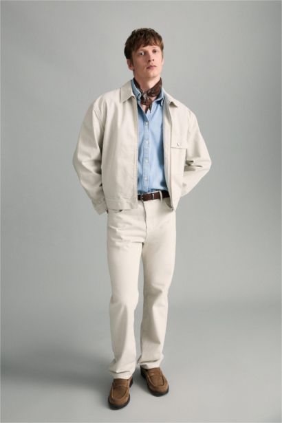 Straight Fit Trousers