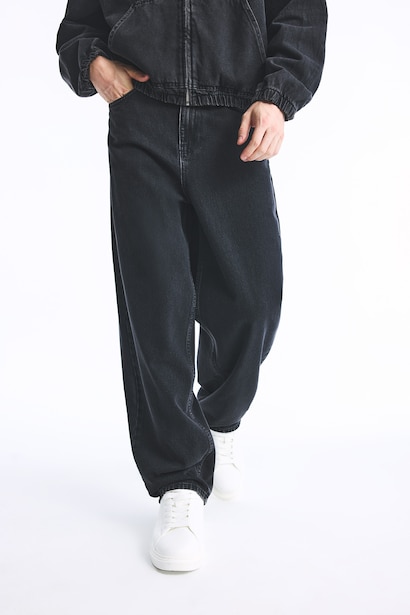 %100 Pamuk Super Baggy Fıt Pantolon