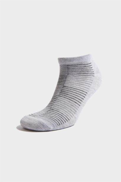 Erkek 7'li Pamuklu Patik Çorap