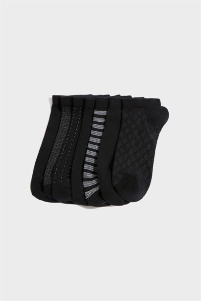 Erkek 7'li Pamuklu Patik Çorap