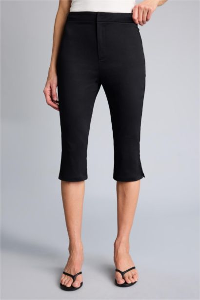 بنطلون كابري ستان بخصر عادي