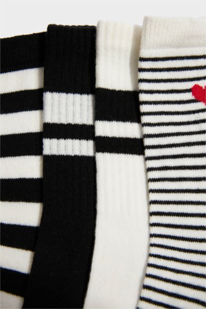 Kadın 5'li Pamuklu Uzun Çorap