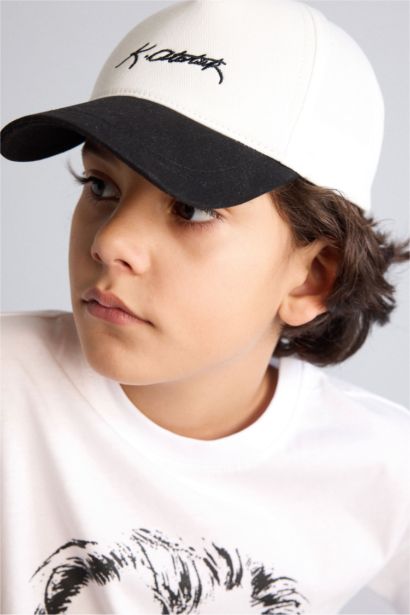 Atatürk İmzalı Nakışlı Pamuklu Cap Şapka Erkek Çocuk