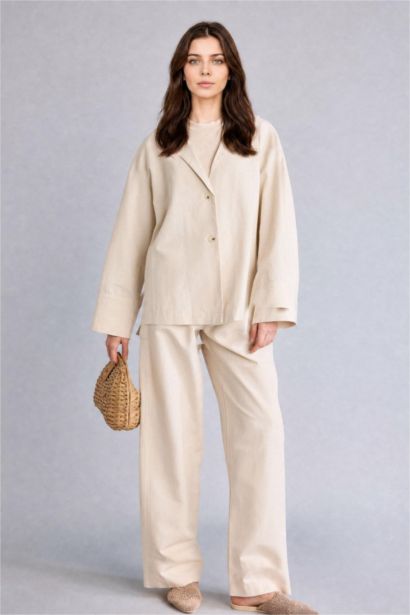 Linen Blended Trousers