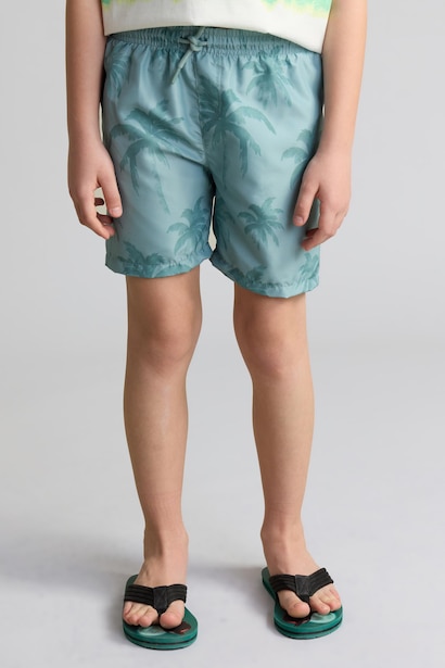 Boy Regular Fit Printed Swim Shorts