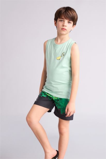 Minecraft Deniz Şortu Erkek Çocuk