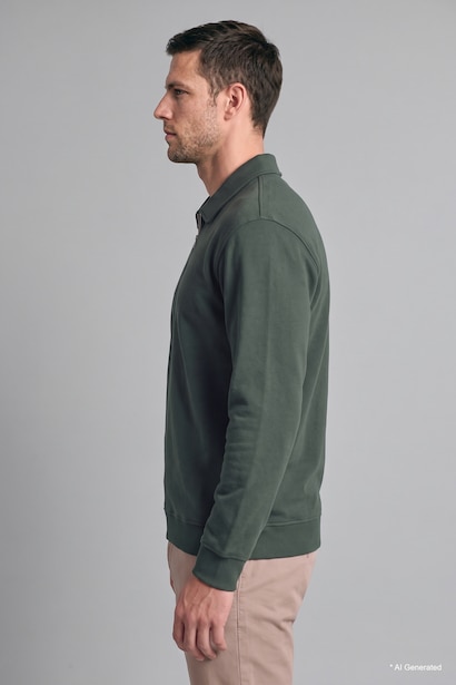 Regular Fit Thick Sweatshirt Fabric Sweatshirt