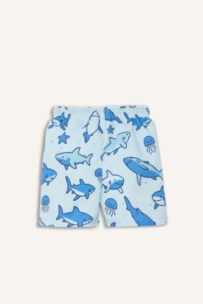Desenli Deniz Şortu Erkek Bebek