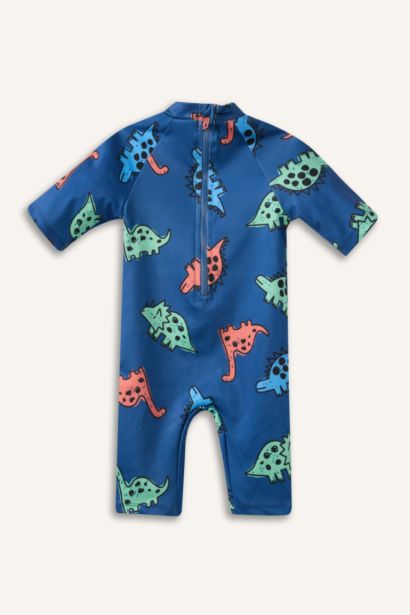 Baby Boy Slim Fit Printed Swimsuit