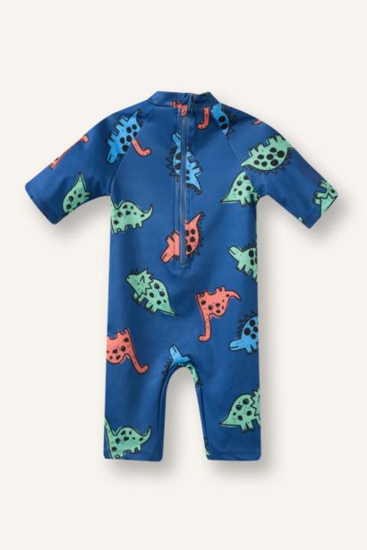 Baby Boy Slim Fit Printed Swimsuit