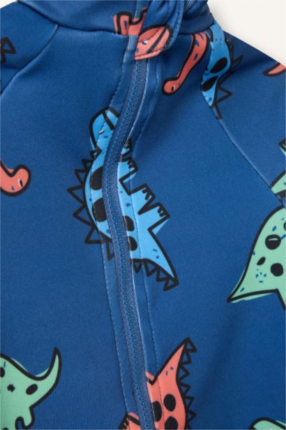 Baby Boy Slim Fit Printed Swimsuit