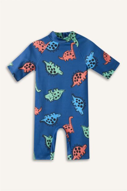 Baby Boy Slim Fit Printed Swimsuit