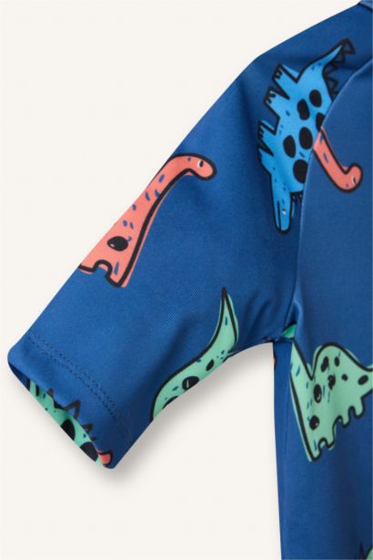 Baby Boy Slim Fit Printed Swimsuit