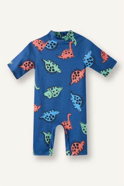 Baby Boy Slim Fit Printed Swimsuit