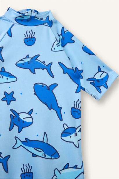 Baby Boy Regular Fit Printed Swimsuit