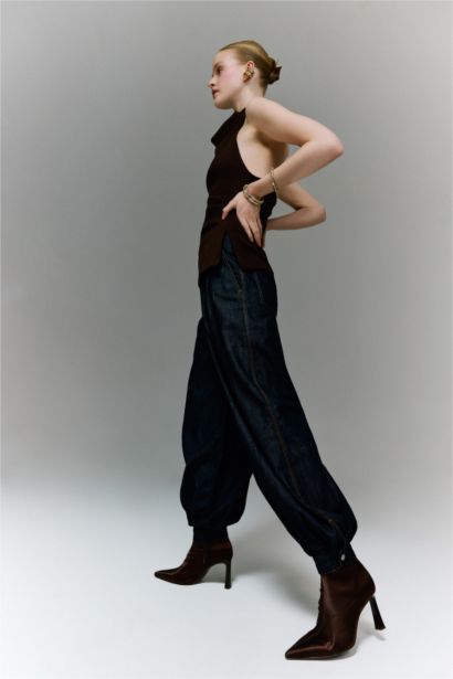 Afra x Defacto Balloon Fit High Waist Jeans